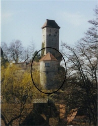 Blick von der Pegnitzbrücke zur Burg